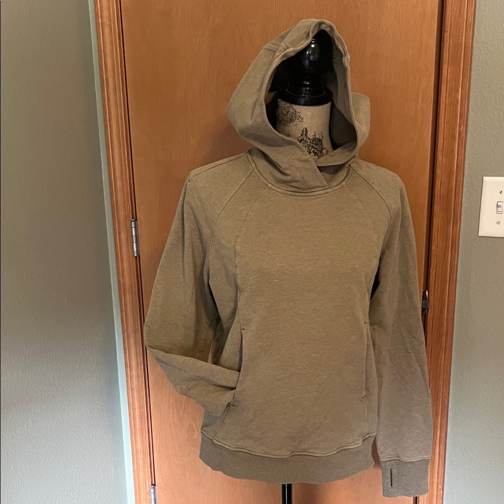 lululemon athletica Olive Hoodie previously loved and super cozy.